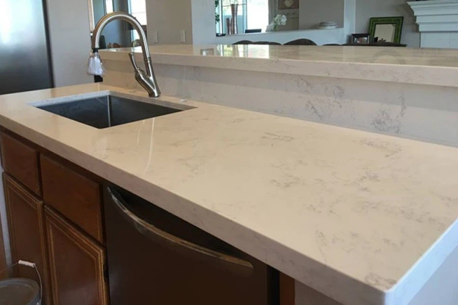 Carrara White Quartz Kitchen Countertops Carrara White Quartz Kitchen Countertops