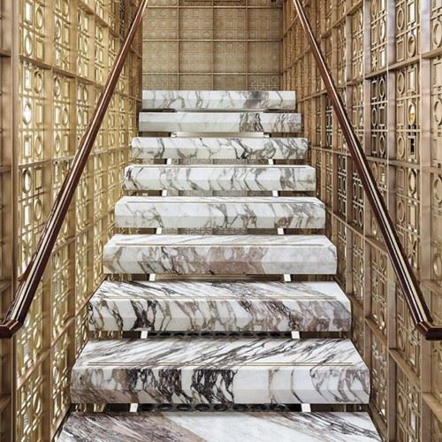 Calacatta Viola Marble Stair