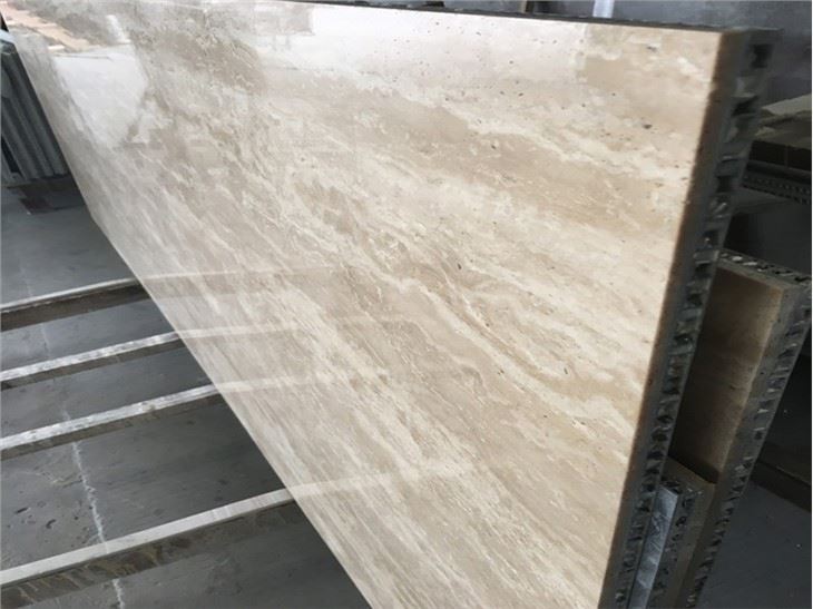 Beige Travertine Aluminum Honeycomb Panel